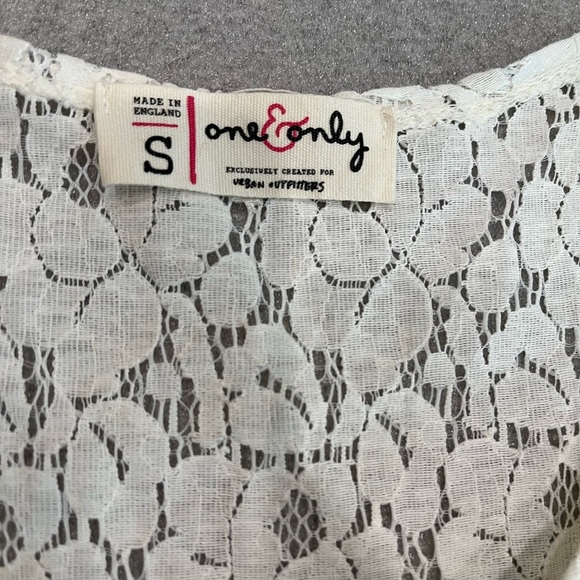 [S]One&Only For Urban Outfitters Lace Babydoll Cream Sleeveless Dress Feminine - Picture 4 of 9